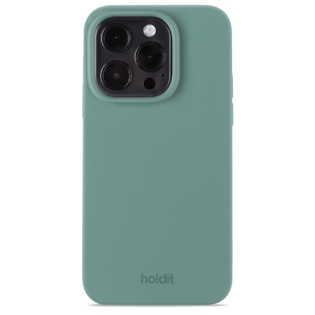 Holdit Silicone Cover iPhone 15 Pro - Grøn image