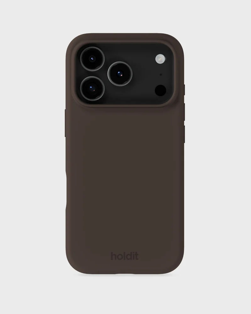 Holdit Silicone Cover iPhone 18 Pro Chocolate