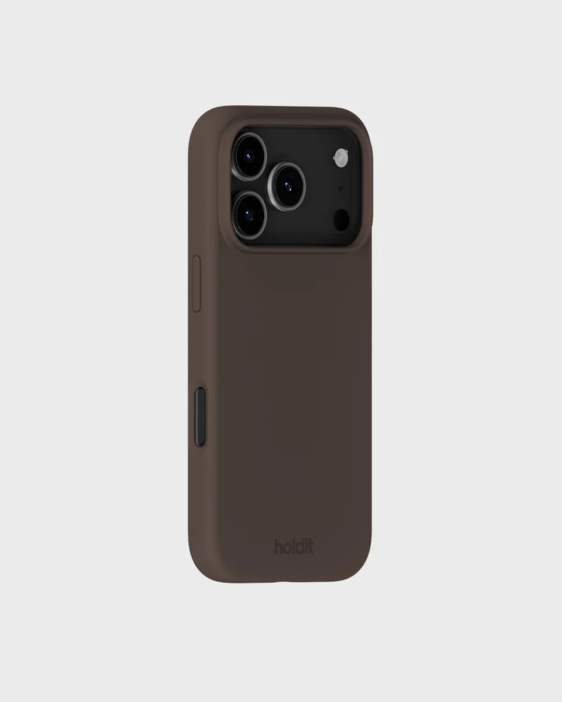 Holdit Silicone Cover iPhone 18 Pro Chocolate