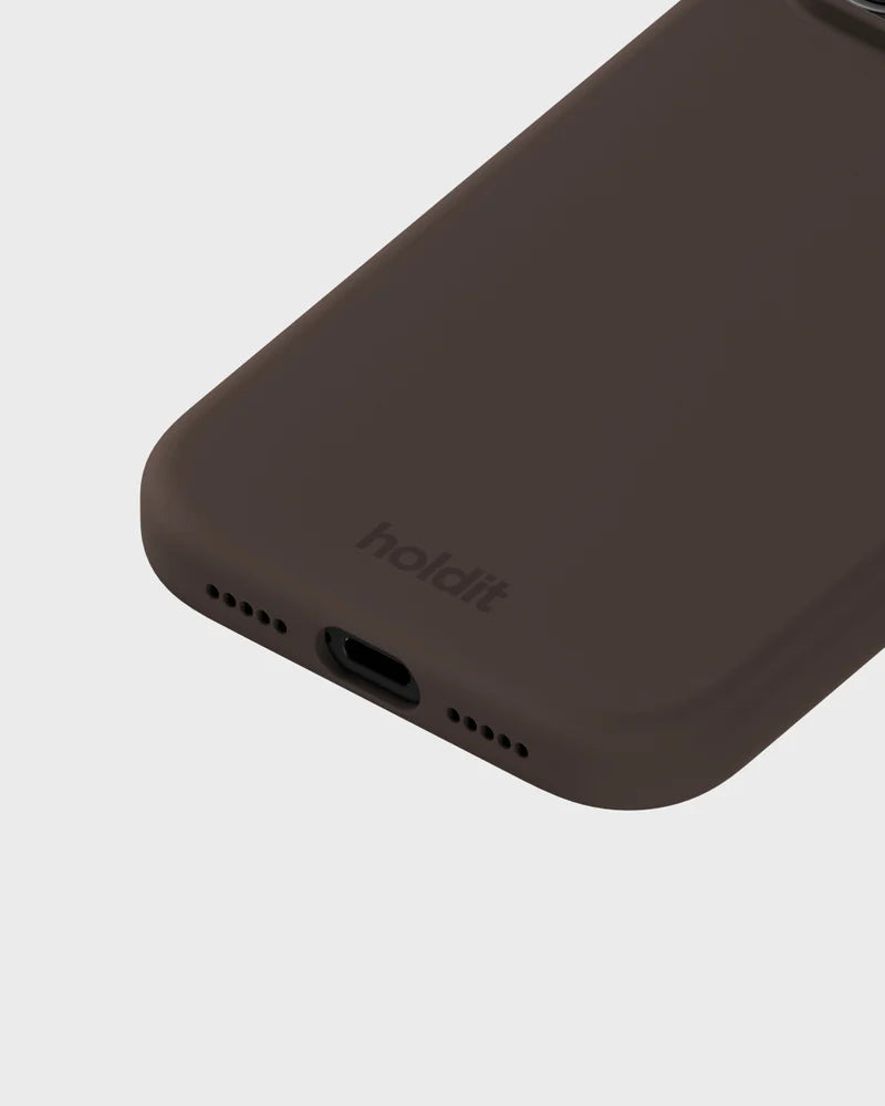 Holdit Silicone Cover iPhone 18 Pro Chocolate